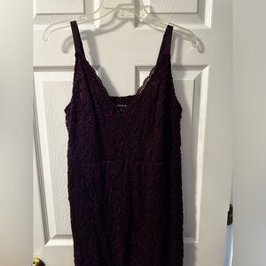 Torrid lace, V neck dress